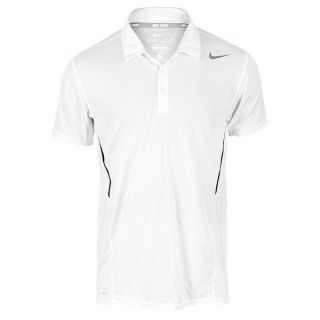 Nike Men`s Power UV Tennis Polo Xsmall 101_White/Black