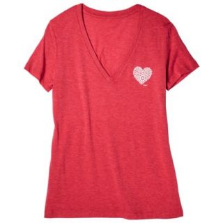Juniors V Neck Brand Love T Shirt   2XL