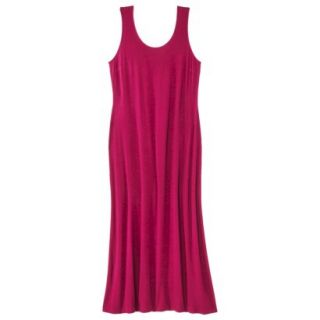 Merona Womens Plus Size Sleeveless V Neck Maxi Dress   Red 3