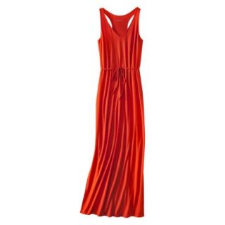 Merona Womens Woven Drapey Maxi Dress   Orange Zing   XXL