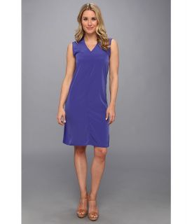 Calvin Klein Jeans V Neck T Shirt Dress Womens Dress (Blue)