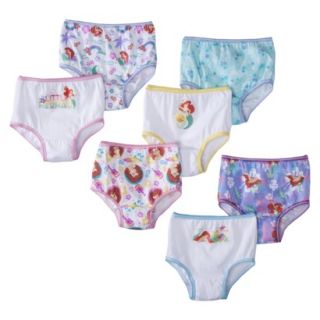 Disney Toddler Girls 7 Pack Ariel Briefs 2T/3T