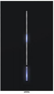 Lutron VTS6AMUNVBBL Light Switch, Vierti Digital Switch, MultiLocation Black with Blue LED