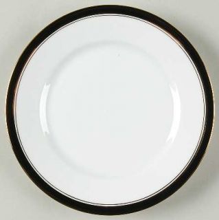 Chas Field Haviland Ambassade Black Bread & Butter Plate, Fine China Dinnerware