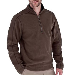 Royal Robbins Gunnison Pullover   Zip Neck  Long Sleeve (For Men)   DEEP BLUE (XL )