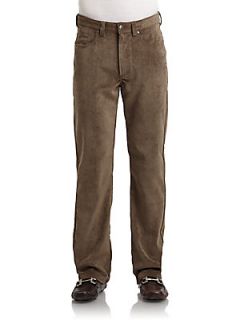 Micro Corduroy Straight Leg Pants