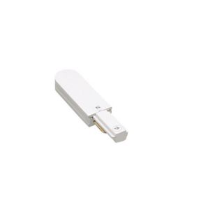 WAC Lighting SLEWT Linear Track Live End Connector White