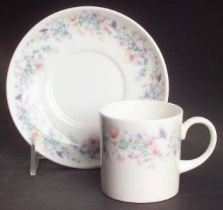 Wedgwood Angela Can Shape Demitasse Cup and Saucer Set, Fine China Dinnerware  
