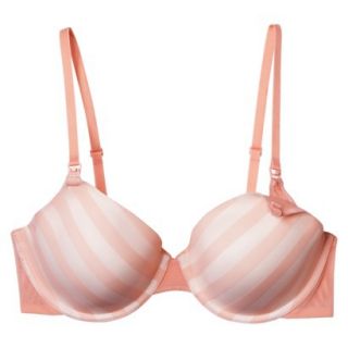 Gilligan & OMalley Womens Full Coverage Nursing Bra   Shadow Stripe Coral 42DD
