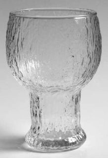 Unknown Crystal Unk1776 Water Goblet   Clear,Textured Glass,Safety Lip