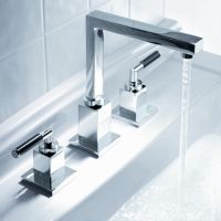 KWC 12.253.151.006 QBIX Two Handle Widespread Bathroom Faucet