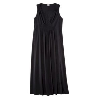 Merona Womens Plus Size Sleeveless Maxi Dress   Black 4