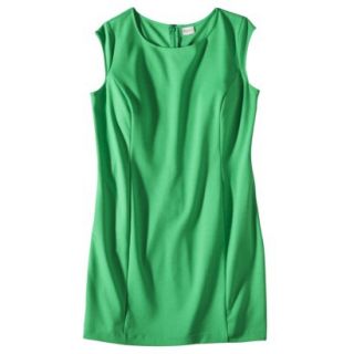 Merona Womens Plus Size Sleeveless Ponte Sheath Dress   Green 3