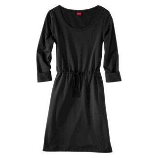 Merona Womens Tie Waist Leisure Dress   Black   XXL