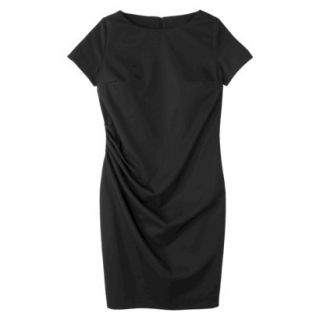 Merona Womens Twill Ruched Dress   Black   14