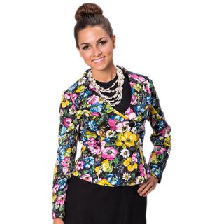 Grace Gallo New York Womens Angela Floral Tailored Jacket