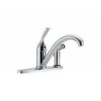 Delta Faucet 300 DST Classic Single Handle Kitchen Faucet with Side Spray