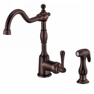 Danze D401557RB Opulence Single Handle Kitchen Faucet with Side Spray