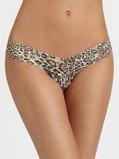 Hanky Panky Leopard Low Rise Thong   Brown