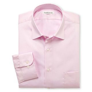 Van Heusen Lux Sateen Dress Shirt, Pink, Mens