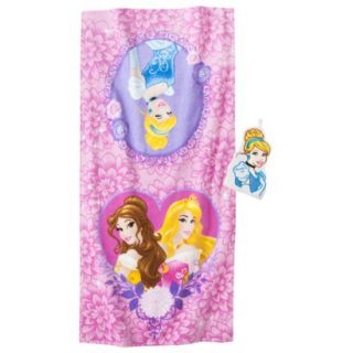 Disney Princess Cinderella Bath Towel/Wash Mitt Set   Pink