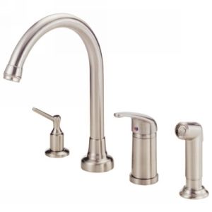 Danze D409012SS Melrose  Single Handle Kitchen Faucet With Side Spray
