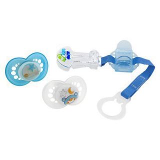 MAM Baby 6+ Months Blue Night Pacifiers with Pacifier Clip and Cover 3 pc.