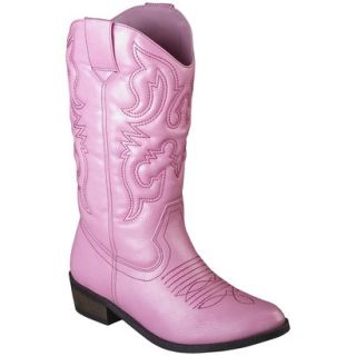 Girls Cherokee Gregoria Cowboy Boot   Pink 5