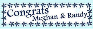 Newlyweds Personalized Vinyl Banner    30 x 82 Inches, Blue, White