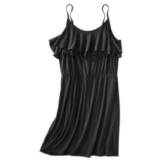 Mossimo Supply Co. Juniors Plus Size Sleeveless Ruffle Front Dress   Black 3