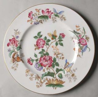 Wedgwood Charnwood (Bone) Dinner Plate, Fine China Dinnerware   Bone,Floral,Butt