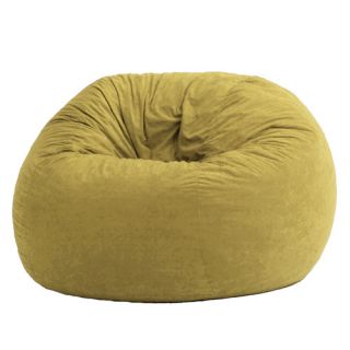 Comfort Research Fuf Medium Bean Bag Chair 00101 Fabric Comfort Suede Sand Dune