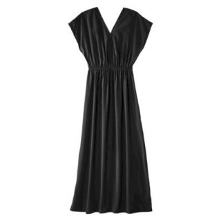 Merona Petites Short Sleeve Maxi Dress   Black XSP