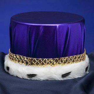 Metallic Purple With Gold Trim Crown
