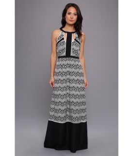 Ivy & Blu Maggy Boutique Sleeveless Animal Print Maxi Womens Dress (Black)