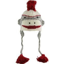 Knitwits Adult Sock Monkey Wool Hat (CottonNaturally water resistantOne size)