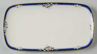 Mikasa Imperial Rose Butter Tray, Fine China Dinnerware   Floral On Cobalt Blue