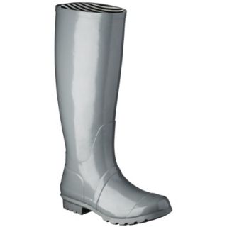 Womens Classic Knee High Rain Boot   Gray 10