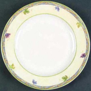 Interiors (PTS) Tuscan Country Salad Plate, Fine China Dinnerware   Grapes, Vine