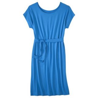 Merona Womens Knit Belted Dress   Brilliant Blue   L