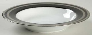 Christian Dior Gaudron Onyx (Plat) Large Rim Soup Bowl, Fine China Dinnerware  
