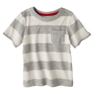 Cherokee Infant Toddler Boys Short Sleeve Rugby Striped Tee   Shell 3T