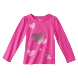 Circo Infant Toddler Girls Long sleeve Graphic Tee   Frolic Pink 3T