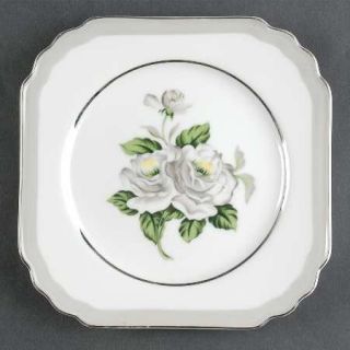 Gold Coast First Love Bread & Butter Plate, Fine China Dinnerware   White Flower