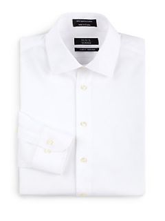 Non Iron Cotton Dress Shirt/Slim Fit   White
