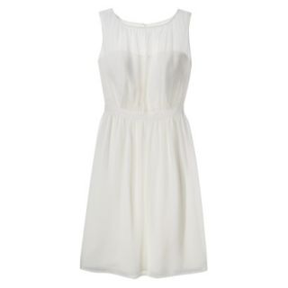 TEVOLIO Womens Plus Size Chiffon Illusion Sleeveless Dress   Off White   20W