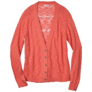 Mossimo Supply Co. Juniors Plus Size Long Sleeve Cardigan Sweater   Orange 4