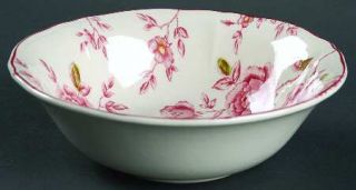 Nikko Rose Garden Coupe Cereal Bowl, Fine China Dinnerware   Tablemates, Red Flo