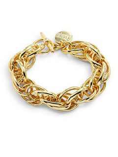 Rope Link Bracelet   Gold