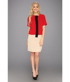 Calvin Klein Color Block Dress CD3E1F90 Womens Dress (Black)